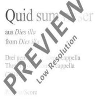 Quid sum miser - Choral Score