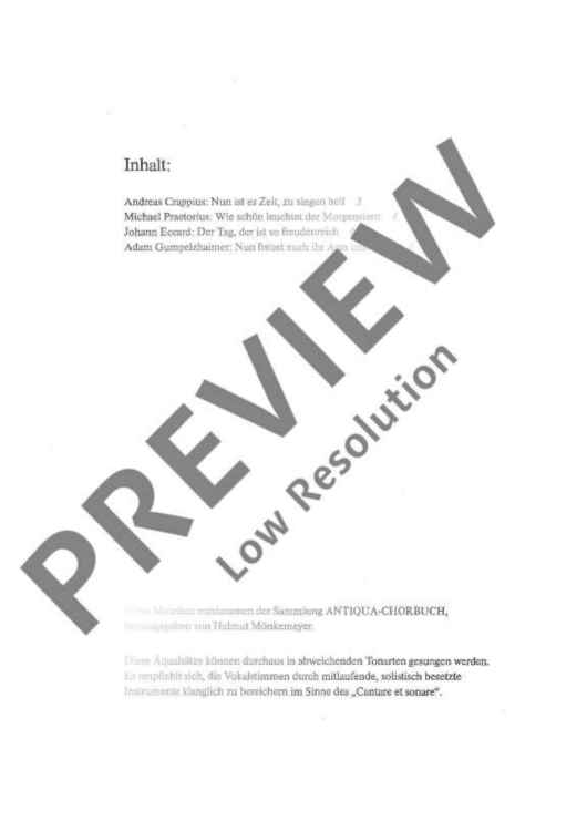 Meister der Renaissance (16./17. Jh.) - Choral Score