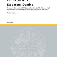 Da pacem, Domine - Vocal And Performing Score