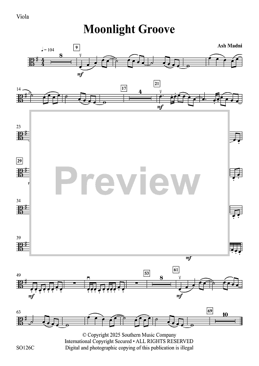 Moonlight Groove - Viola