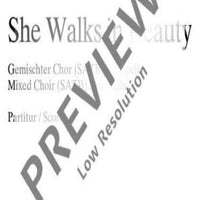 She Walks in Beauty - Choral Score