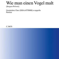 Fünf Chöre - Choral Score