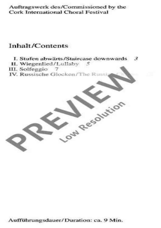 Concertino - Choral Score