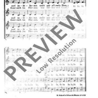 Tanzen und Springen - Choral Score