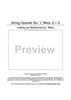 String Quartet No. 1, Mvts. 2 and 3 - Score