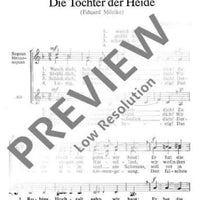 Die Tochter der Heide - Choral Score