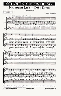 Hei, schöner Lado - Dobri Denek - Choral Score