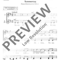 Das Jahr im Wandel - Choral Score