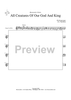 All Creatures of Our God and King - Cornet 2/Trumpet 2