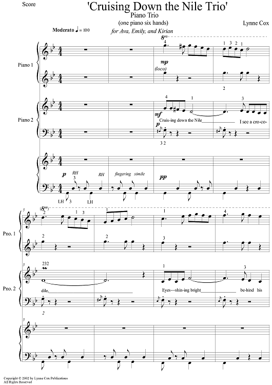 Cruising Down the Nile Trio