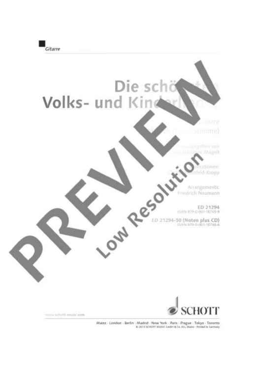 Die schönsten Volks- und Kinderlieder