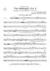Two Madrigals, Vol. 4 - from Morley's "First Book of Madrigals to 4 Voices" (1594) - Trombone 2