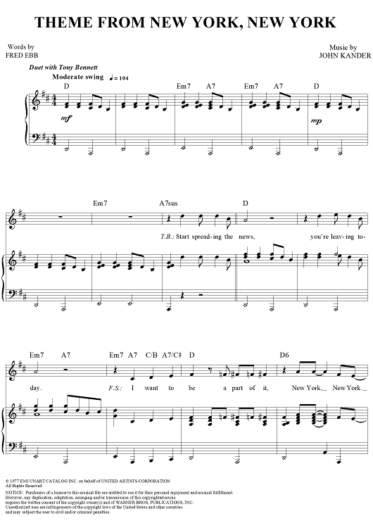New York, New York (Theme from)