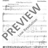 Bei meinem Liebchen wär' ich gern - Choral Score