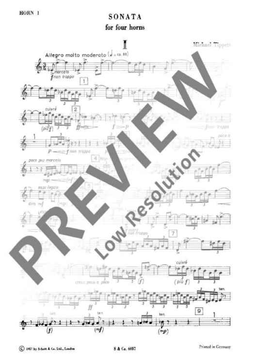 Sonata - Set of Parts