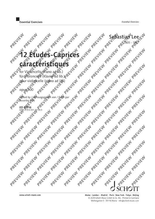 12 Etudes-Caprices caractéristiques