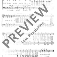 Schönster Schatz, leb wohl - Choral Score