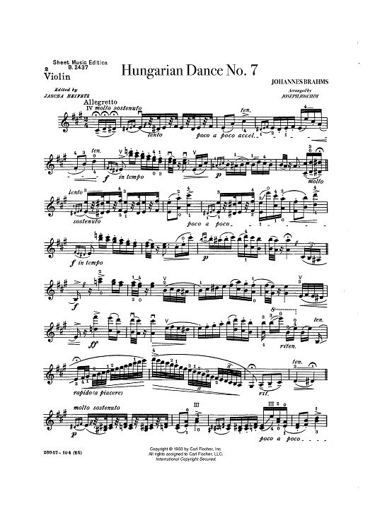 Hungarian Dance No. 7