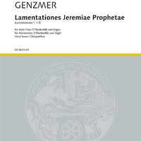 Lamentationes Jeremiae Prophetae - Choral Score