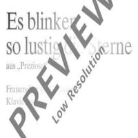 Es blinken so lustig die Sterne - Score
