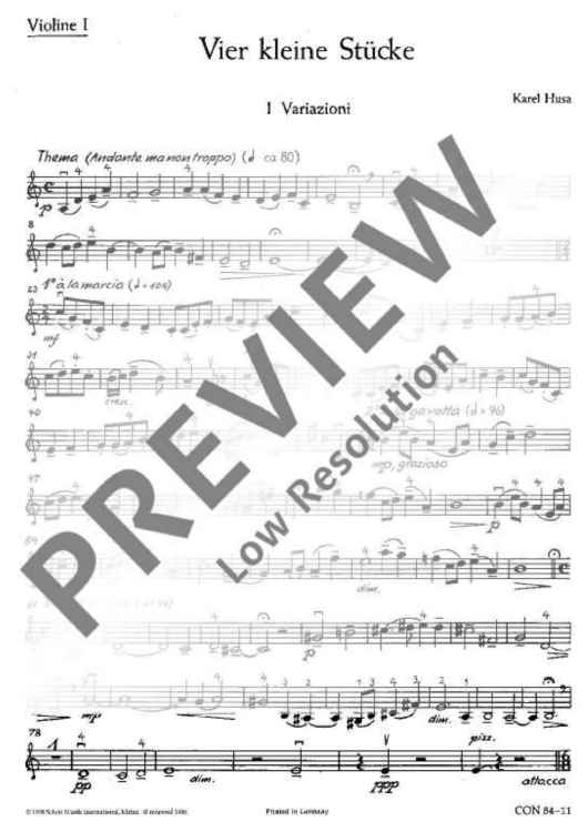 4 little Pieces - Set of Parts