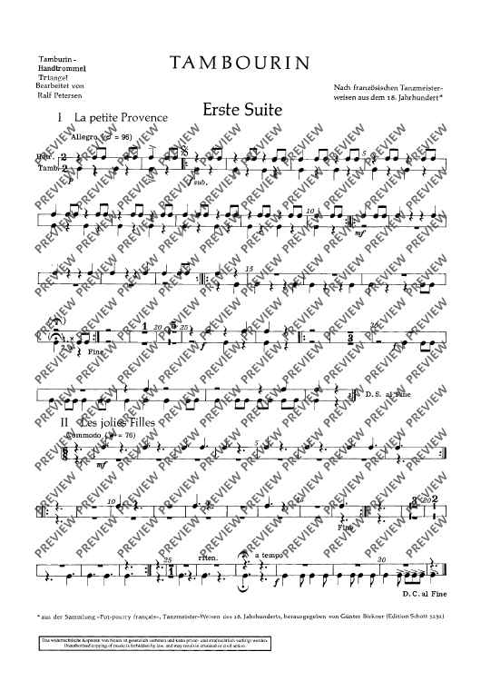 Tambourin - Set of Parts