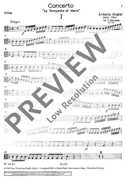 Concerto F Major - Viola