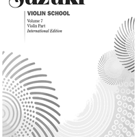 Suzuki Violin School, Volume 7 - Violin Part