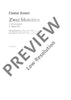 Zwei Motetten - Choral Score