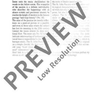 St John Passion - Full Score