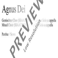 Agnus Dei - Choral Score
