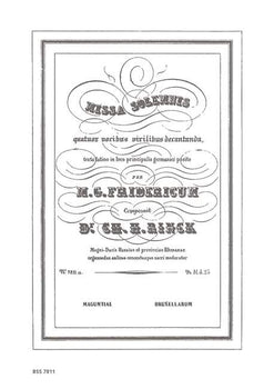 Missa Solemnis - Choral Score