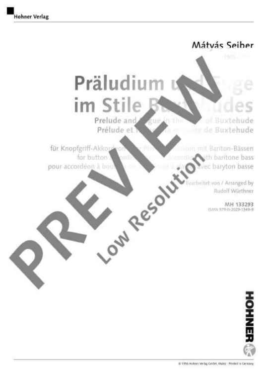 Prelude and Fugue in A Minor