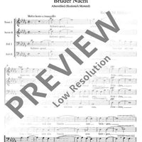 Bruder Nacht - Choral Score