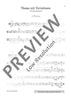 Thema mit Variationen - Score and Parts