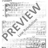 Mädel, kämm dich, putz dich - Choral Score