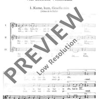 Vier deutsche Volkslieder - Choral Score