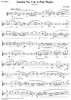 Sonata No. 1 in A-flat Major - Bb Clarinet