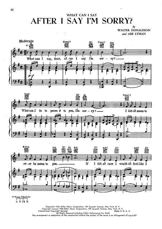 What Can I Say After I Say I'm Sorry?