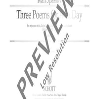 Three Poems for Ann Day - Score and Parts