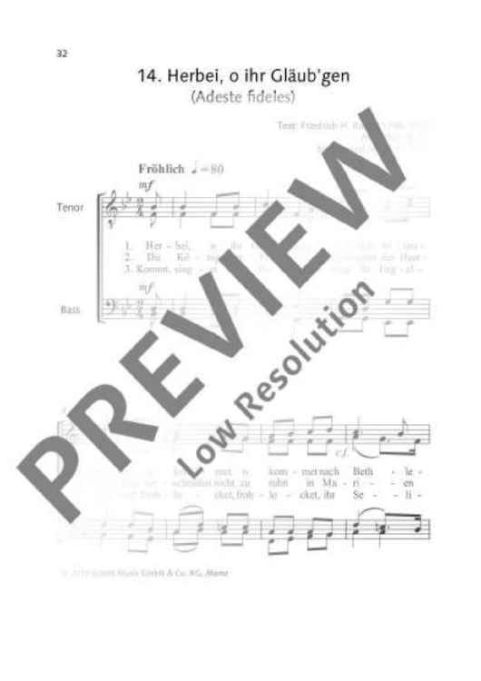 Herbei, o ihr Gläubigen (Adeste fideles)
