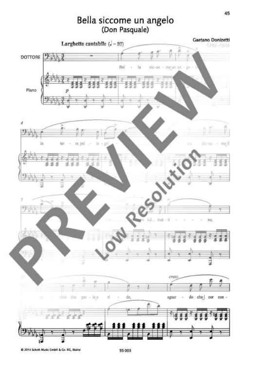 Bella siccome un angelo in D flat major