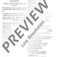 Cantata No. 106 - Full Score