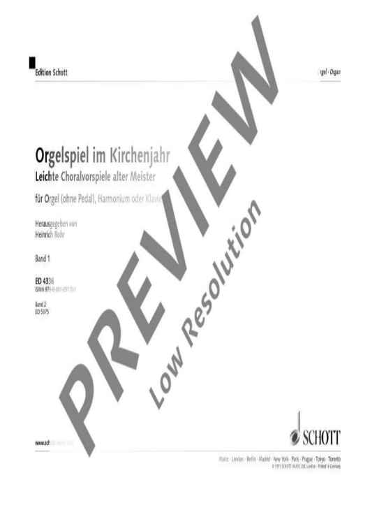 Orgelspiel im Kirchenjahr