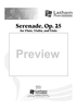 Serenade, Op. 25 for Flute, violin and viola - Score