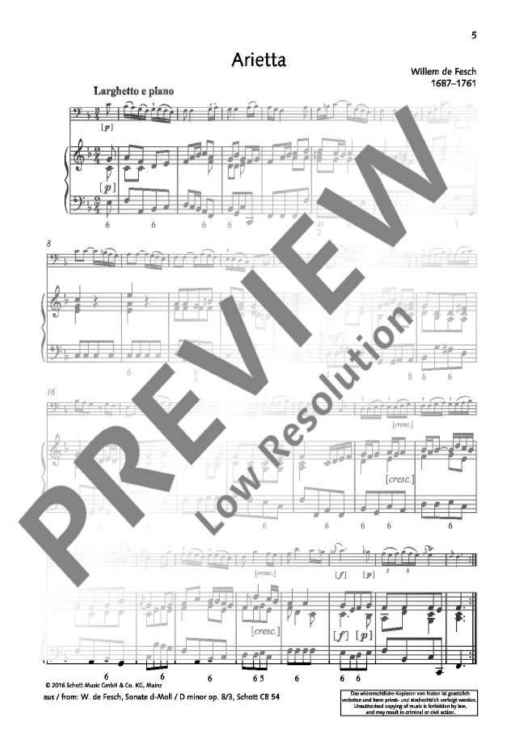 Arietta from Sonate D minor, op. 8/3