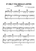 If Only You Would Listen (Reprise)