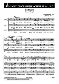 Tanzlied - Choral Score