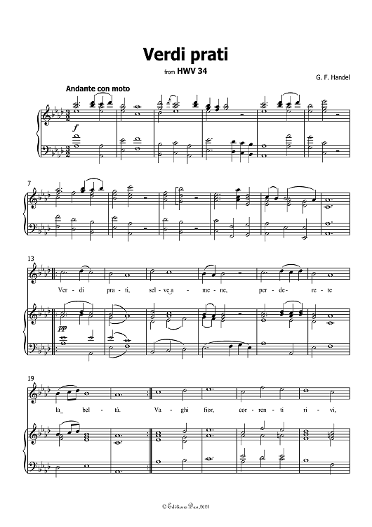Verdi prati - from HWV 34