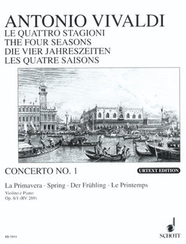 The Four Seasons in E major - Piano Score With Solo Part